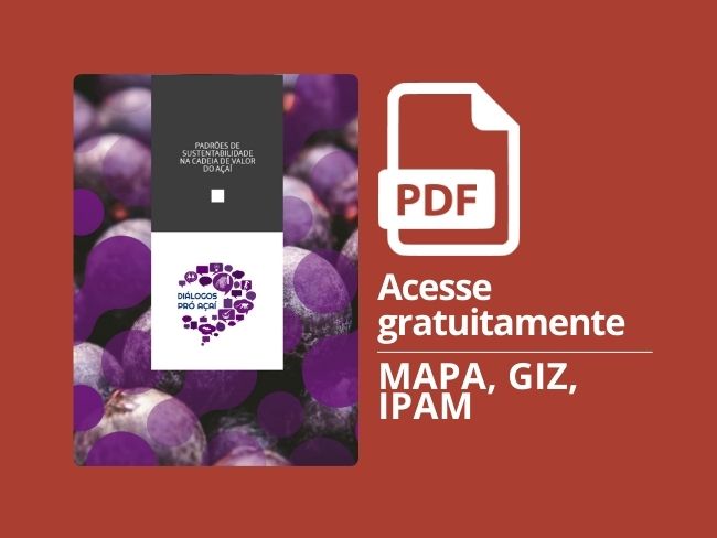 capa de publicação cadeia açai