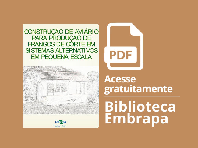 Construção de aviário para produção de frangos de corte em sistemas alternativos em pequena escala