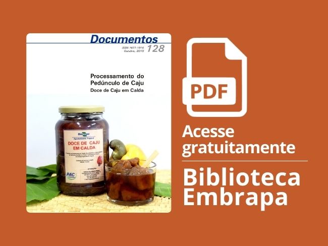 Processamento do Pedúnculo de Caju Doce de Caju em Calda