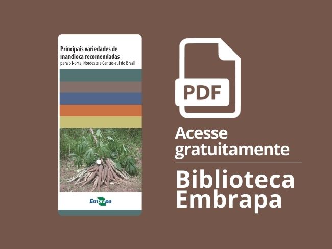 Folder Principais variedades de mandioca recomendadas para o Norte, Nordeste e Centro-sul do Brasil