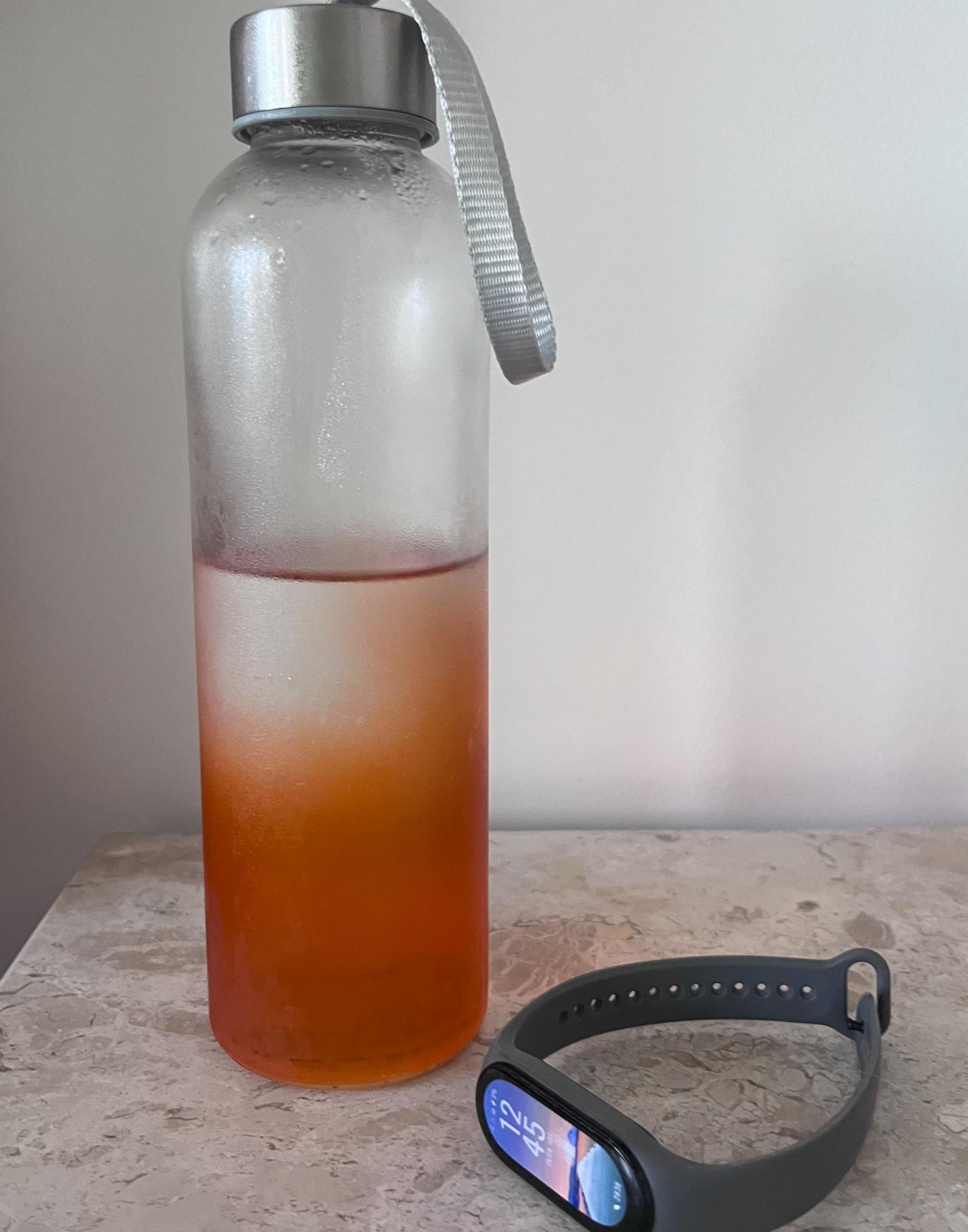 Squeeze de água com relógio