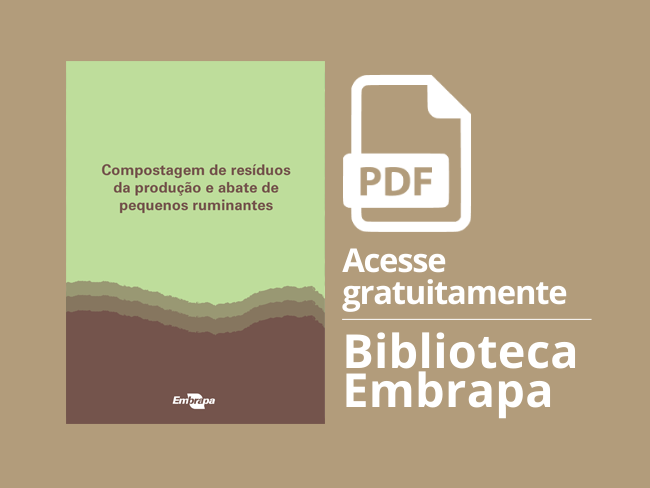 Card - cartilha Compostagem de resíduos da produção e abate  de pequenos ruminantes