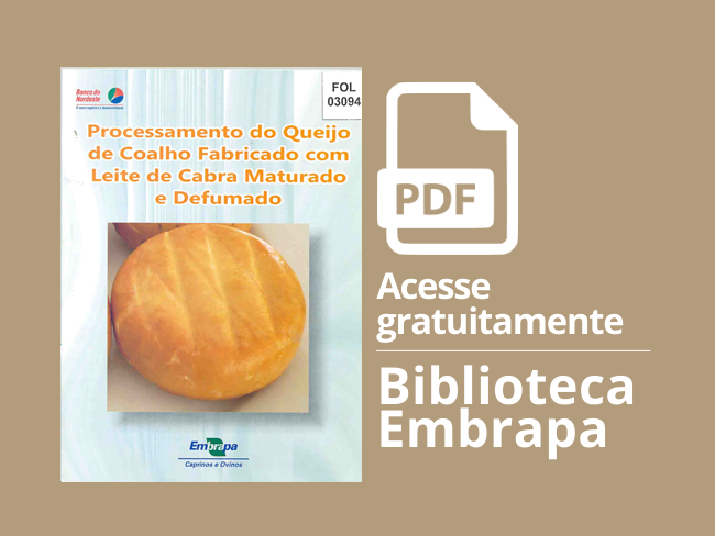 Card Processamento do queijo de coalho fabricado com leite de cabra maturado e defumado