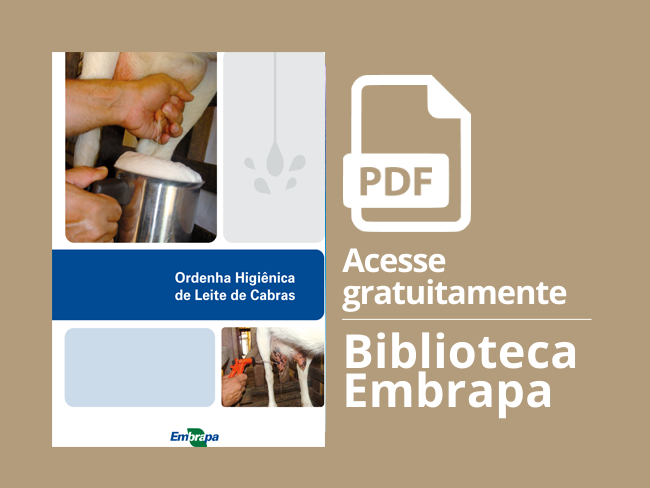Card cartilha Instruções técnicas para uso da ordenha mecânica em cabras leiteiras