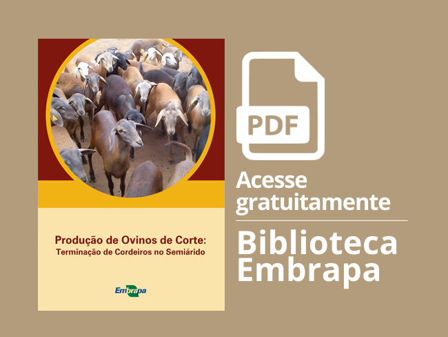 Card cartilha Produção de ovinos de corte