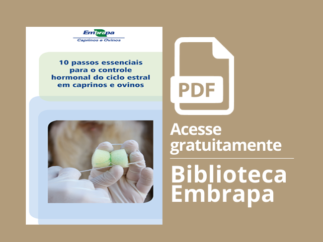 Card folder 10 passos essenciais para o controle hormonal do ciclo estral em caprinos e ovinos