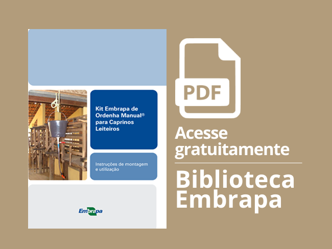 Card folder Conheça o kit Embrapa de ordenha manual® para caprinos leiteiros