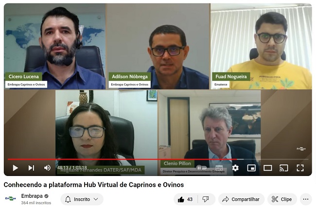 Embrapa apresenta plataforma digital para técnicos e produtores de caprinos e ovinos