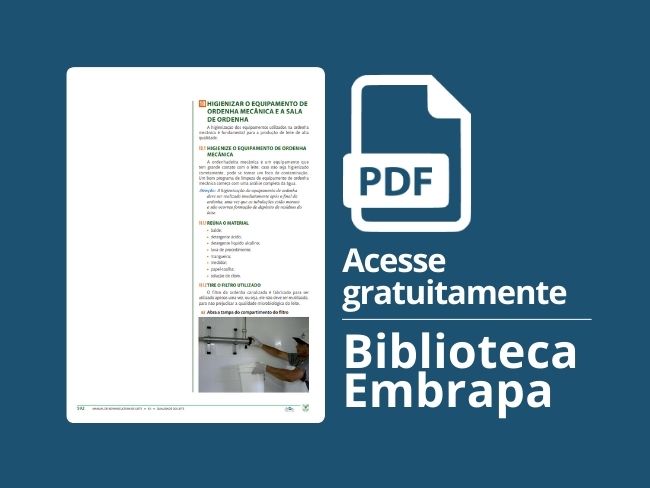 Higienizar o equipamento de ordenha mecânica e sala de ordenha