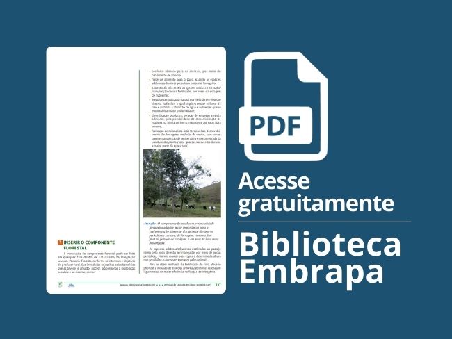 Inserir o componente florestal