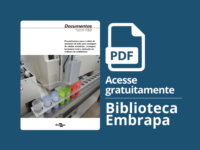 Procedimentos para a coleta de amostras de leite para contagem de células somáticas, contagem bacteriana total e detecção de resíduos de antibióticos