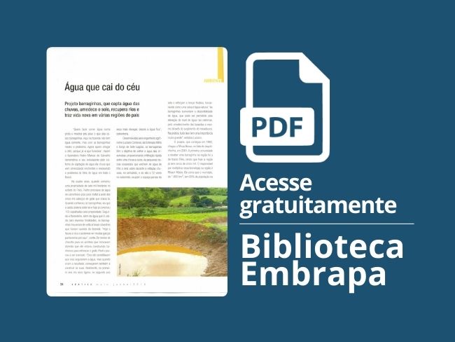 Água que cai do céu - Projeto Barraginhas