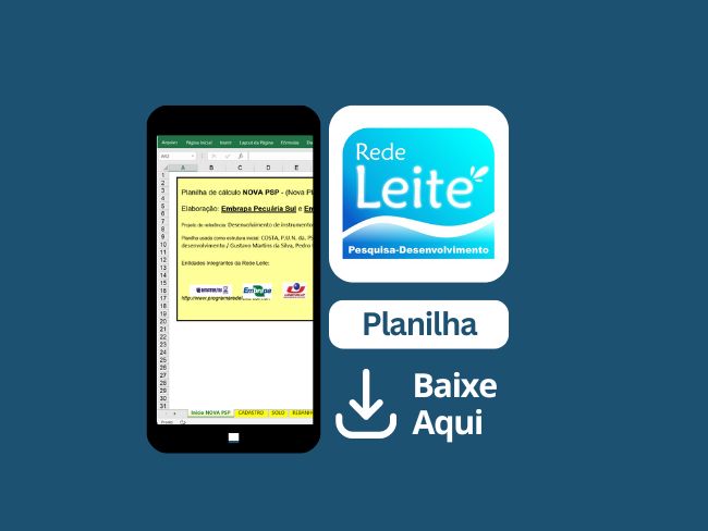 Planilha de Sistematização da Produção Leiteira