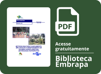 Capa publicação: Metodologia para Planejamento, Implantação e Monitoramento de SAFs: um processo participativo