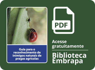 Capa publicação: Guia para o reconhecimento de inimigos naturais de pragas agrícolas