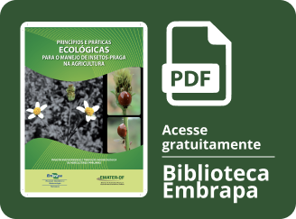 Capa publicação: Princípios e práticas ecológicas para o manejo de insetos-praga na agricultura.