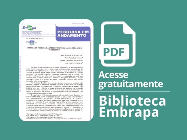 Sistema de produção Agrossilvipastoril para o semi-árido Nordestino