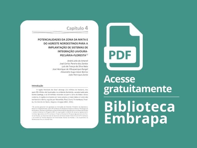 Potencialidades da Zona da Mata e do Agreste Nordestinos para a implantação de Sistemas de Integração Lavoura-Pecuária-Floresta