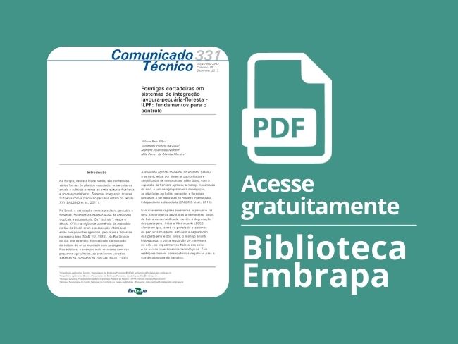 Formigas Cortadeiras em sistemas de integração lavoura-pecuária-floresta